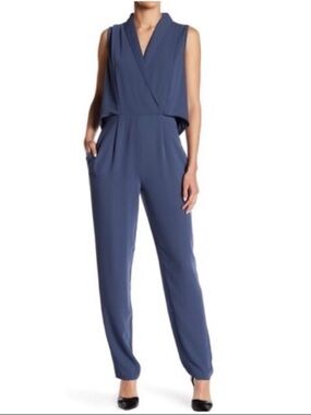 cooper & ella | Sleeveless Olivia Jumpsuit in Navy | Size S NWT